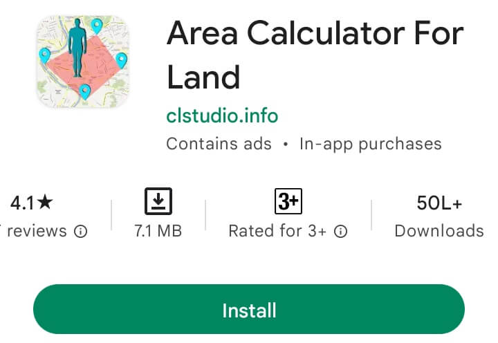 Area calculator jamin napne wala app