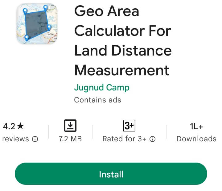Geo area calculator jameen napne wala app